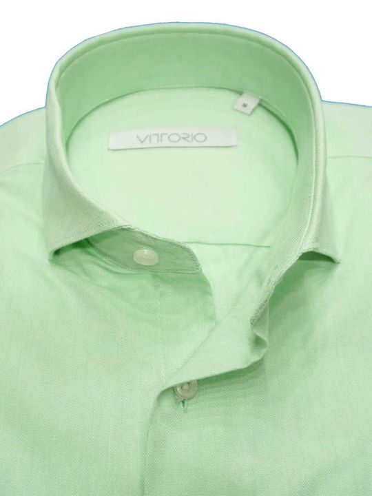 Vittorio Artist Men's Shirt Long Sleeve Green