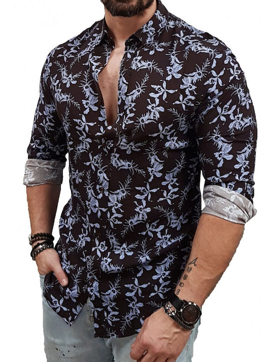 Vittorio Artist Hemd Braun
