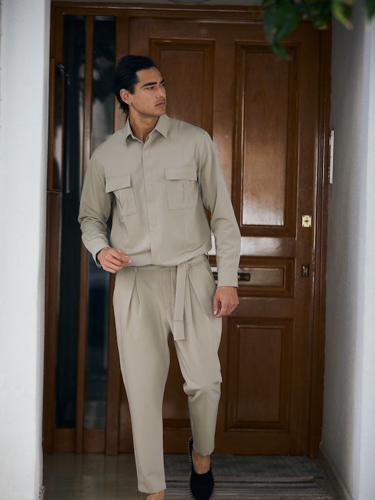 Long-sleeved Shirt Beige