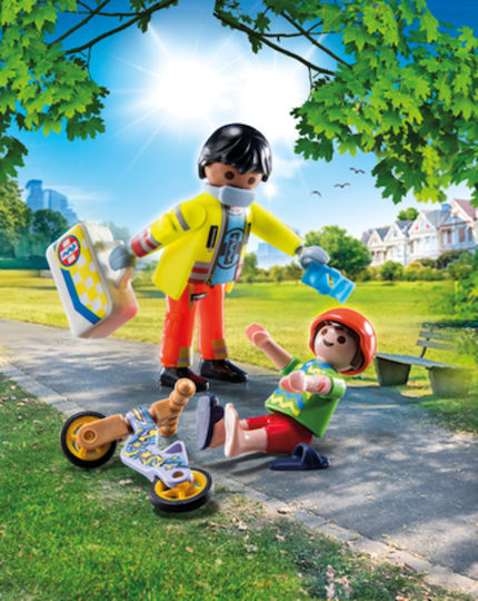 Playmobil Stadtleben Rettungssanitäter und Kind für 4-10 Jahre