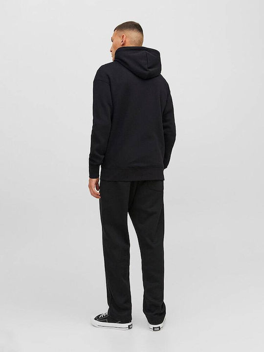 Jack & Jones Jorvesterbro Ζακέτα Μαύρη με Κουκούλα