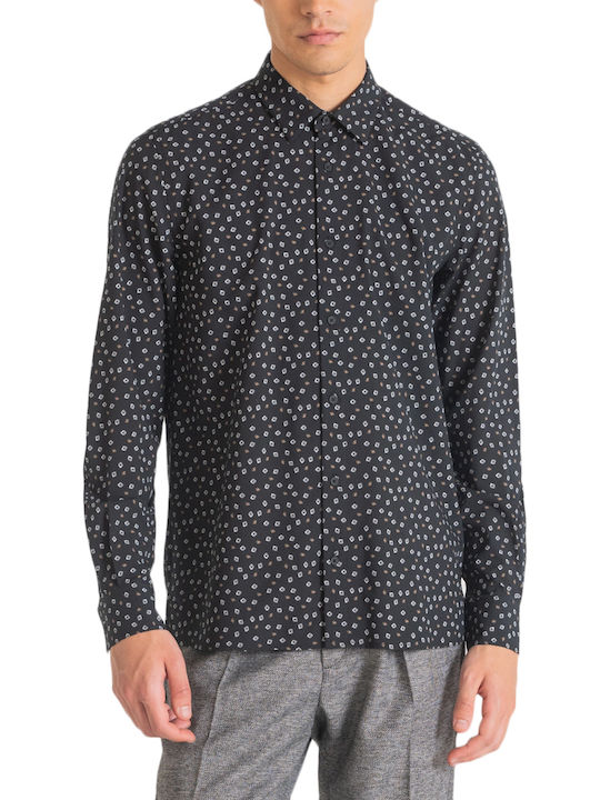 Antony Morato Men's Shirt Long Sleeve Black