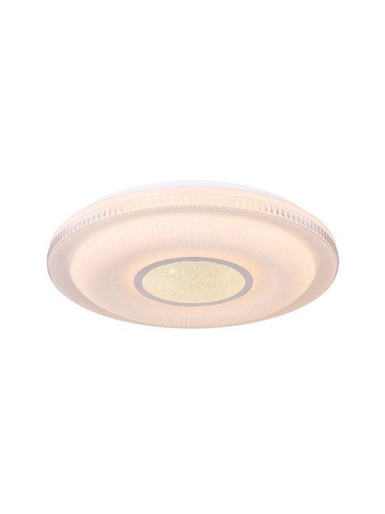 Globo Lighting Magnifique Таванно осветление 50бр Бяла с Вграден LED и Дистанционно Управление