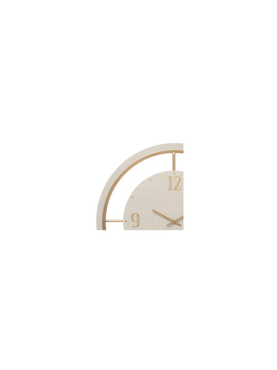 Aria Trade Wanduhr Metallisch Beige Ø70cm