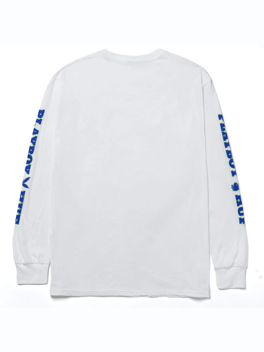 HUF x Playboy Men's Long Sleeve Blouse White