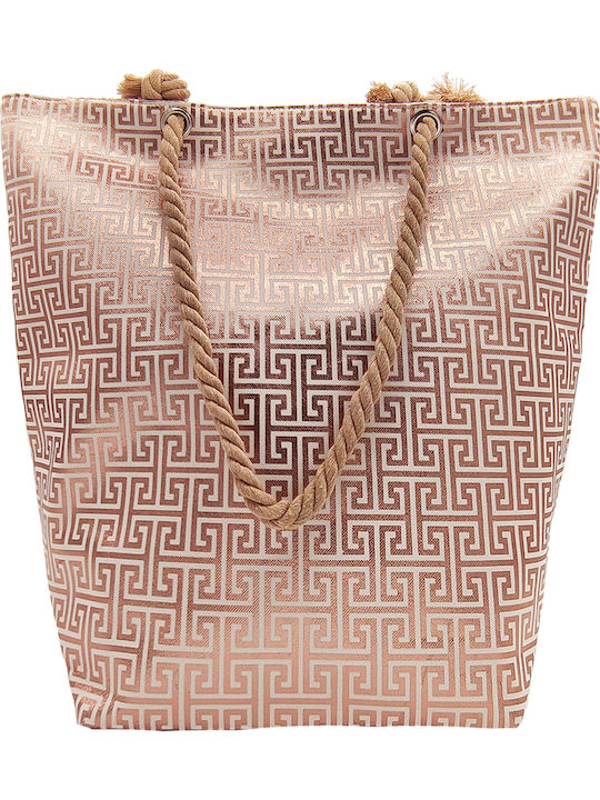 Gift-Me Fabric Beach Bag with Wallet Gold