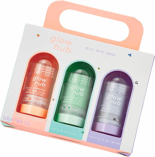 Glow Hub Mix & Mask Skin Care Set for Moisturizing & Brightening
