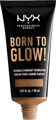 Nyx Professional Makeup Born To Glow! Liquid Make Up Nutmeg 30ml