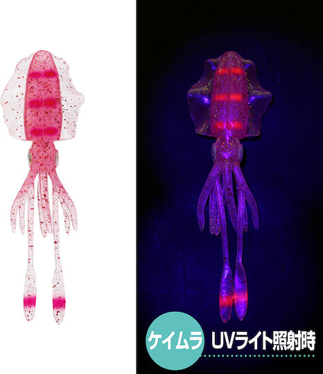Viceo Squid 6 Fluorescent Squid Jigs 15cm 6 Pieces