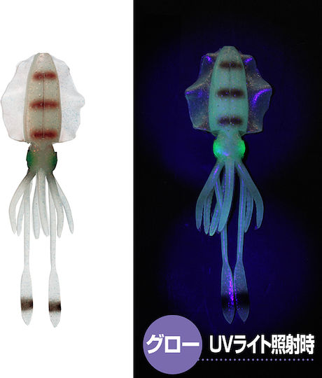 Viceo Squid 6 Fluorescent Squid Jigs 15cm 6 Pieces