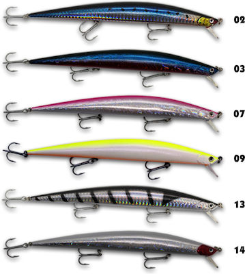 Soul Lures Gun Minnow Nalucă Artificială Pește de pescuit cu undița 17.5cm/34gr