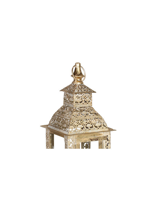 Keskor Floortop Metallic Lantern Gold 17.5x17.5x59cm