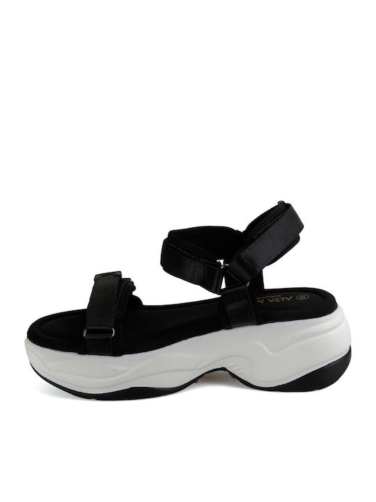Women's Flat Sandals Flatforms Black