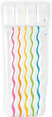 Intex Rainbow Mat Inflatable Mattress Transparent 203cm