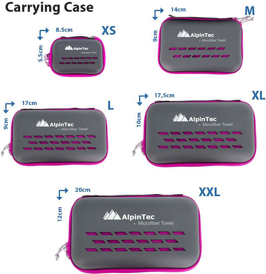 AlpinPro Dryfast Towel Body Microfiber Black 180x90cm