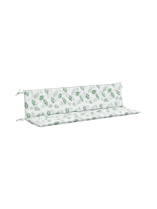 vidaXL Garden Bench Cushion Green 2pcs 200x50cm.