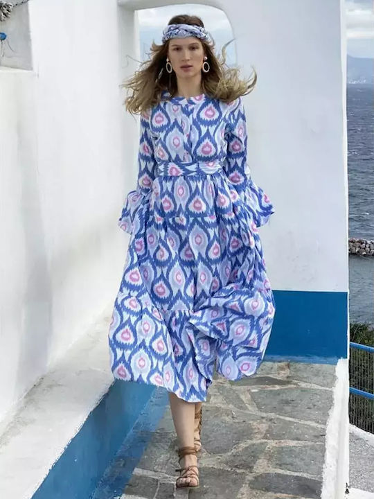 Achilleas Accessories Feminin Lung Rochie de Plajă Albastru