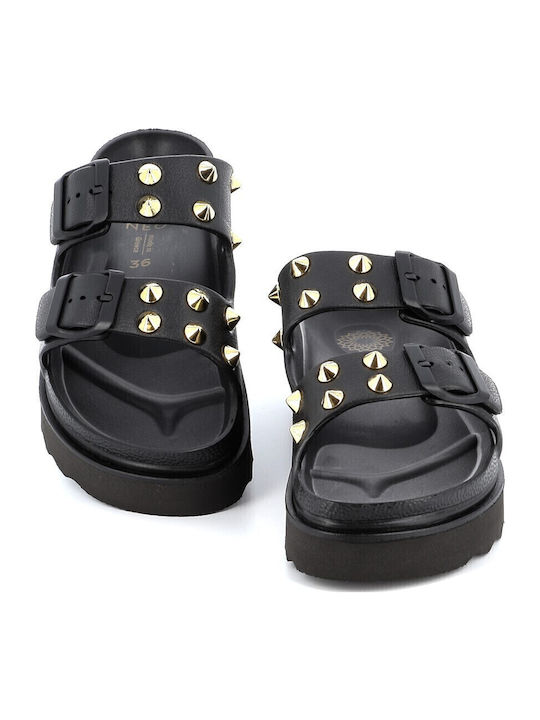 Γυναικεία Σανδάλια Flatforms Μαύρα