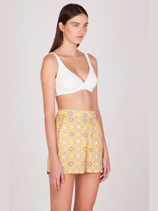 SugarFree Women's High-waisted Shorts Yellow