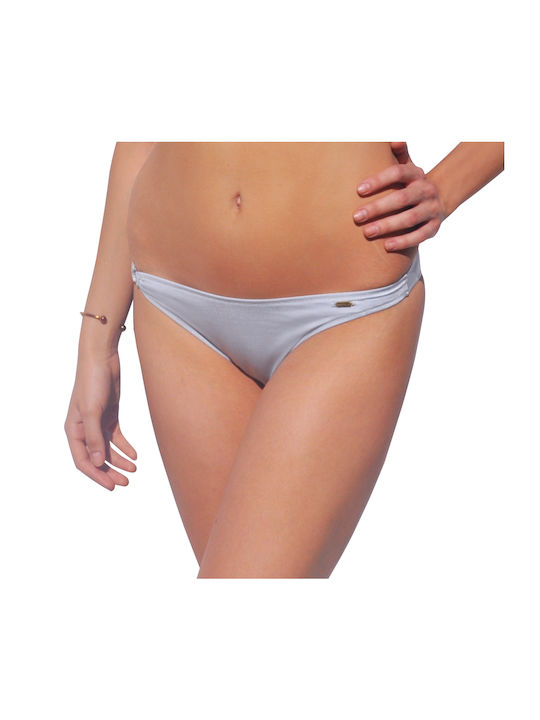 Set Bikini Τριγωνάκι Ασημί