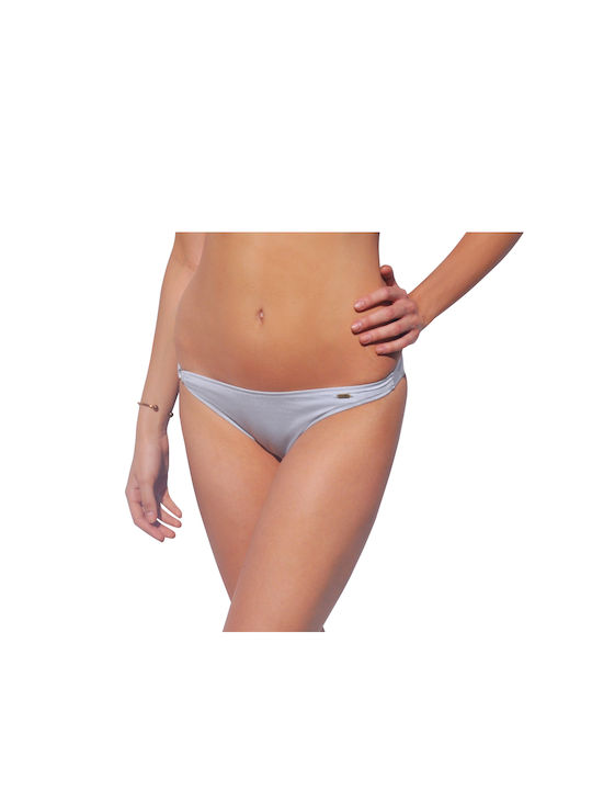 Set Bikini Τριγωνάκι Ασημί