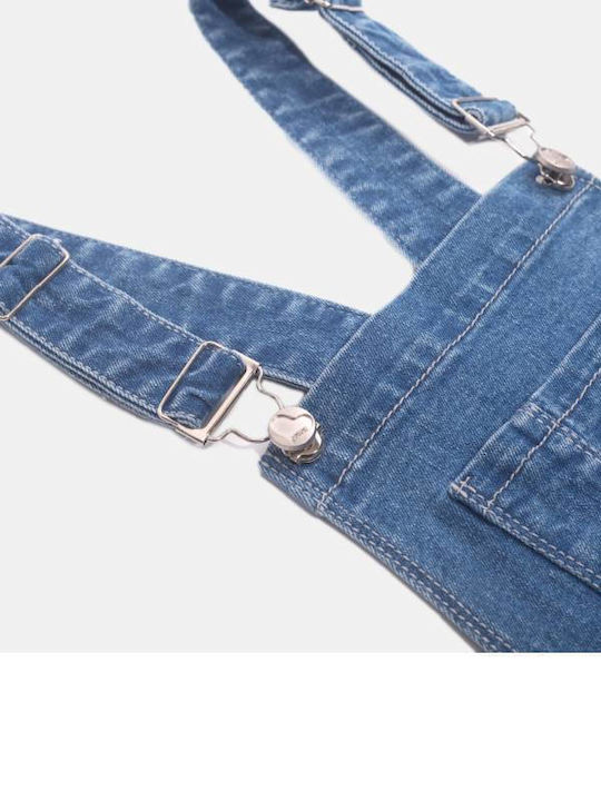 Fustă Salopetă pentru Copii din Denim Albastru
