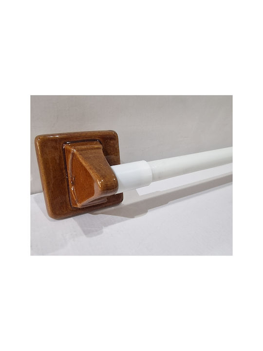 Vitruvit Schiene Badezimmer Einzel Wandmontage Schrauben ​9x9cm Braun