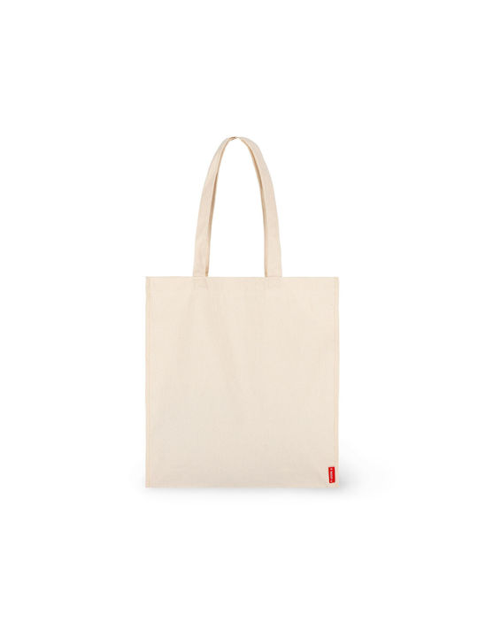 Legami Milano Βαμβακερή Τσάντα για Ψώνια σε Λευκό χρώμα