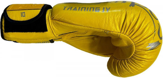 Olympus Sport Training IV Boxhandschuhe Leder für Kampf Grün