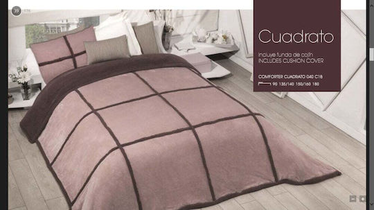 Manterol Casa Κουβερτοπάπλωμα Υπέρδιπλο 235x270εκ. Γκρι