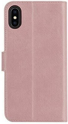 Xqisit Wallet Δερματίνης / Σιλικόνης Ροζ (iPhone XS Max)