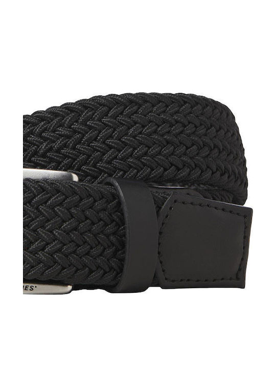 Men's Belt Knitted Black