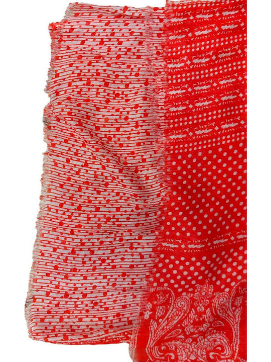 Ble Resort Collection Γυναικείο Φουλάρι Κόκκινο