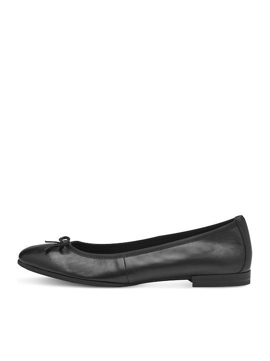 Damen-Ballerinas aus Leder Black