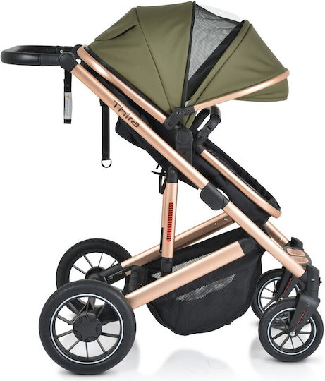 Moni Thira Adjustable 2 in 1 Baby Stroller Suitable for Newborn Green 10kg