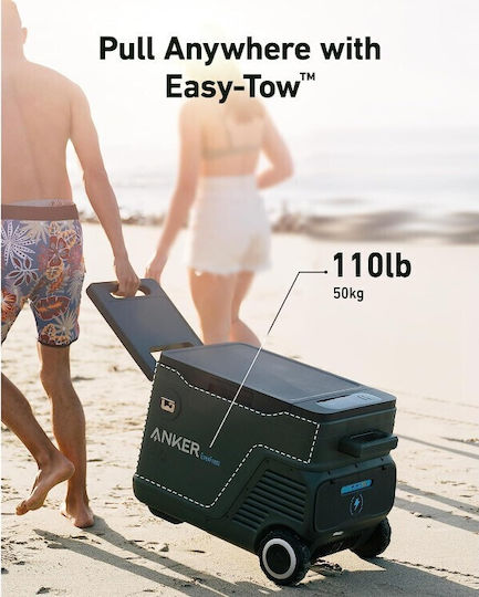 Anker EverFrost Dual-Zone Powered Cooler Tragbares Kühlschrank 30lt Solar Schwarz