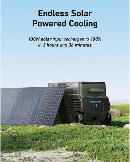 Anker EverFrost Dual-Zone Powered Cooler Tragbares Kühlschrank 30lt Solar Schwarz