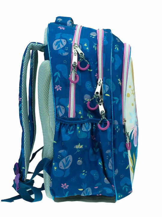 Gim Frozen Fall School Bag Backpack Elementary, Elementary Multicolour with Water Bottle Holder 20Liters