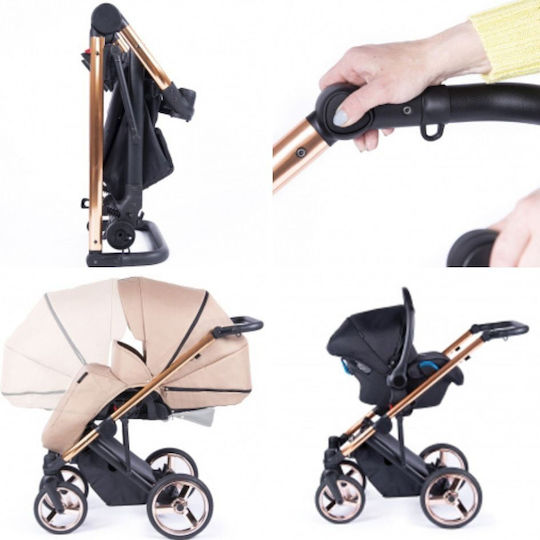 Coletto Fado Eco Бебешка количка 3 в 1 Светло сиво 13кг
