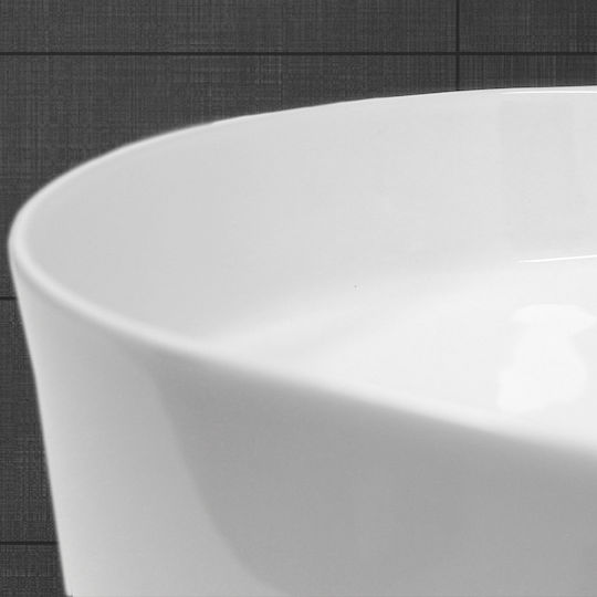 ECD Germany Countertop Sink Ceramic 60.5x38x12.5cm White