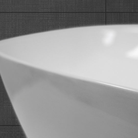 ECD Germany Επικαθήμενος Νιπτήρας Κεραμικός 60x42x14.5cm Λευκός