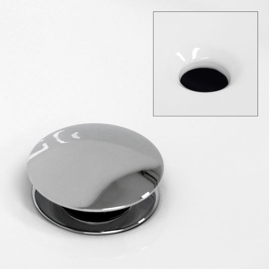 ECD Germany Countertop Sink Ceramic 40x40x13.5cm White