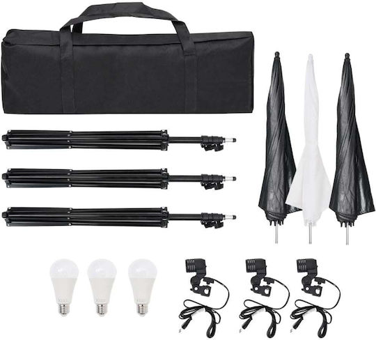 vidaXL Fotostudio Set Lichter Hintergrund Beleuchtungsset für Studio