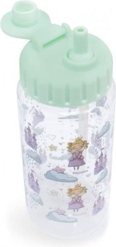 iDrink Princess Kids Water Bottle Plastic with Straw 400ml