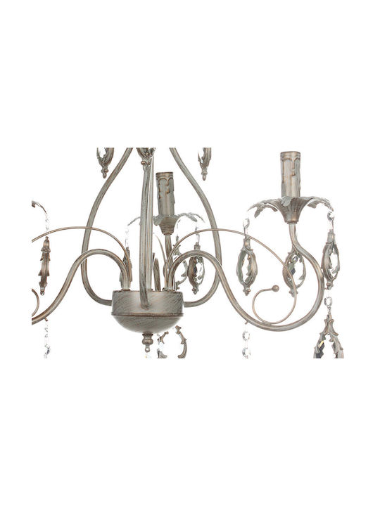 Keskor Chandelier Ø54cm with Crystals Beige Keskor Chandelier Ø54cm with Crystals Beige