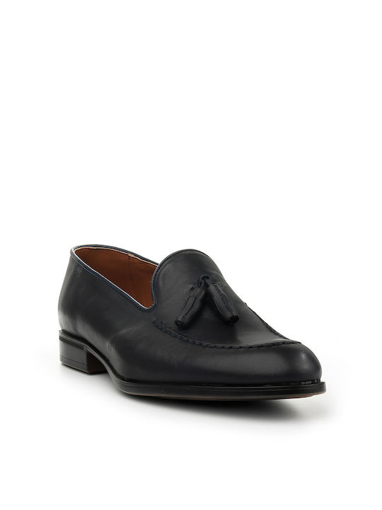 Antonio Shoes Δερμάτινα Ανδρικά Loafers σε Μπλε Χρώμα