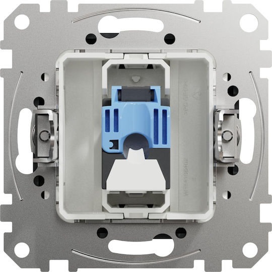 Schneider Electric Sedna Single Mecanism de priză de rețea RJ45 De tip Cat6 în culoarea Gri SDD114461