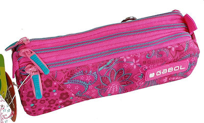 Gabol Fabric Pencil Case with 2 Compartments Purple