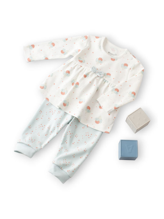 Biorganic Kids Set with Pants Winter 2pcs White