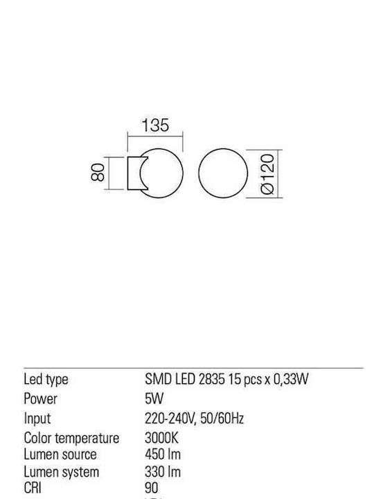 Redo Group Πλαφονιέρα LED 5W 3000K Redo Group Πλαφονιέρα LED 5W 3000K